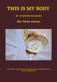 This Is My Body: for Three solo voices Vocal Solo & Collections sheet music cover Thumbnail
